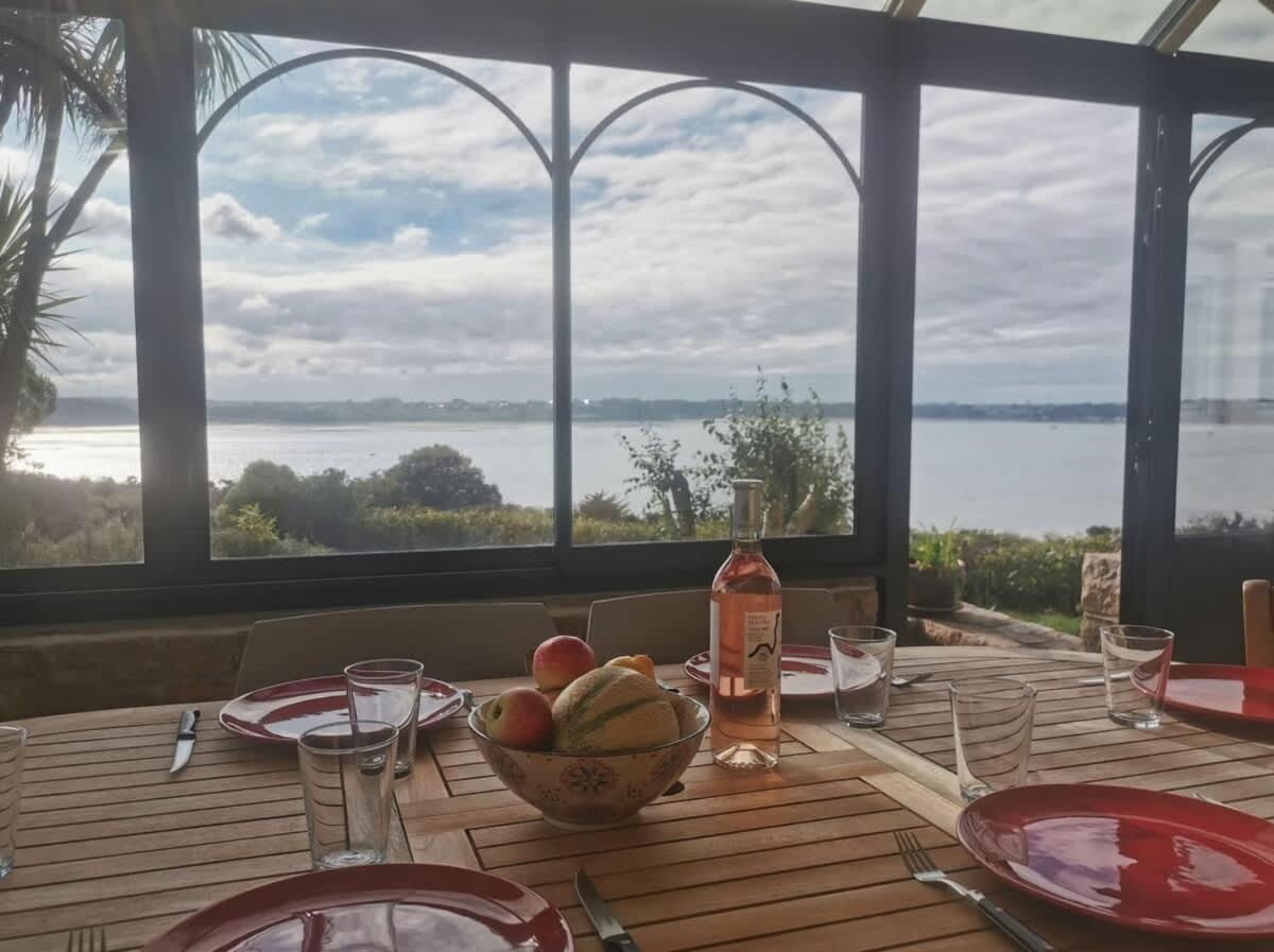 Kermartin - Maison De Famille Avec Vue Sur La Baie De Morlaix Plouezoc'h Экстерьер фото