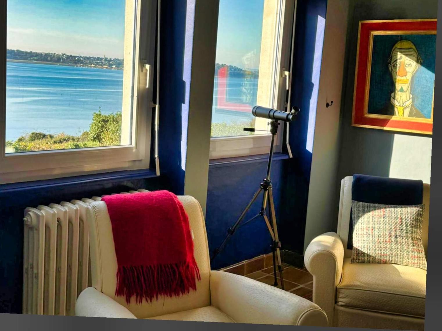 Kermartin - Maison De Famille Avec Vue Sur La Baie De Morlaix Plouezoc'h Экстерьер фото